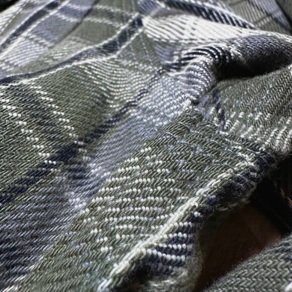 Vintage Carhartt Made in USA Plaid Heavyweight Twill Work Shirt Men’s Large - Picture 9 of 12